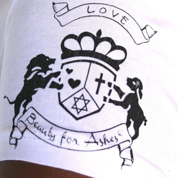 Love Beauty for Ashes Womens Girls Choose Jesus Be Saved Anointed Prayer T-Shirt - Picture 3 of 5